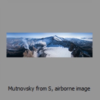 Mutnovsky from S, airborne image